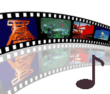 Filmmusik Filmstreifen - Musiknote - Filmmusik