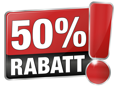 50 % Rabatt - Fotot © abcmedia - Fotolia.com